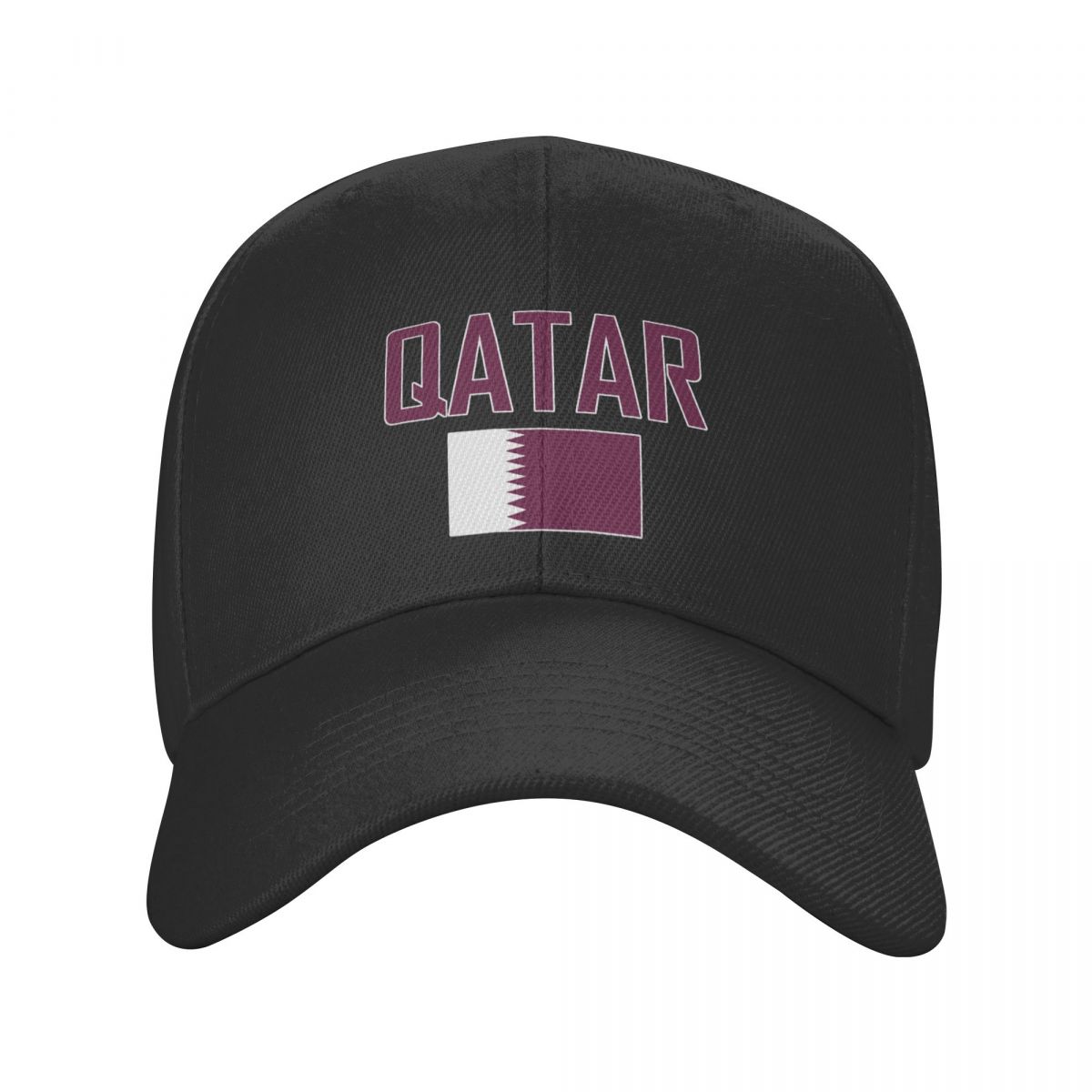 Men'S Fashion Qatar - カタール国名旗太陽野球帽通気性調節可能な男性女性屋外サッカー帽子ギフト用