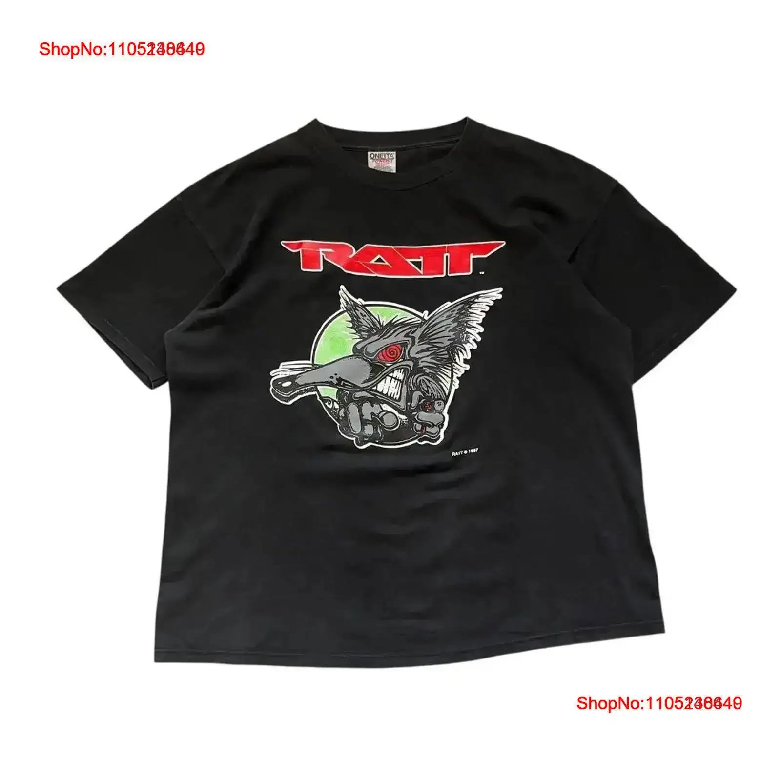Mens Fashion In The 90S - 90S ラットバンド T シャツ 1997 両面プリント