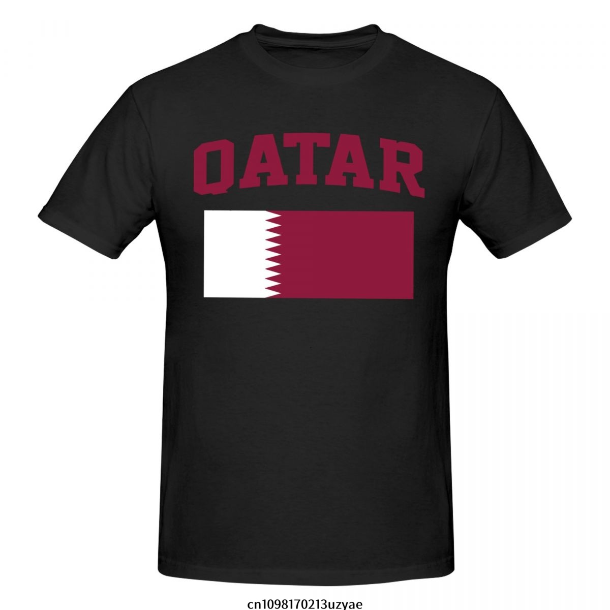 Men'S Fashion Qatar - カタール国旗 Tシャツ男性ファッション Tシャツ綿 Tシャツトップス Tシャツ半袖