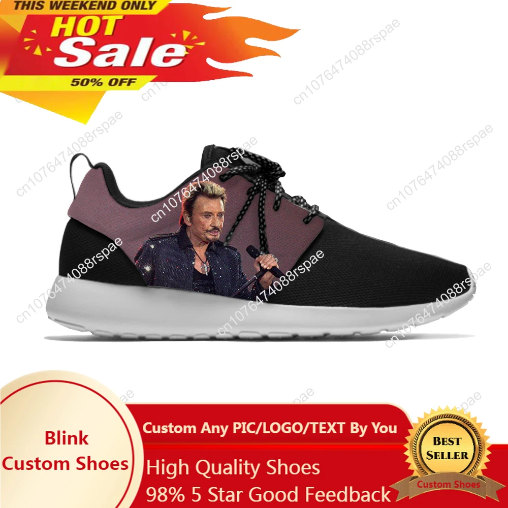 Men'S Fashion Running Shoes - 男性と女性のためのスポーツシューズ,ロックスタージョニーハリーデイ,トレンディ,クール,クラシック,軽量,通気性,メッシュ,3Dプリント,音楽