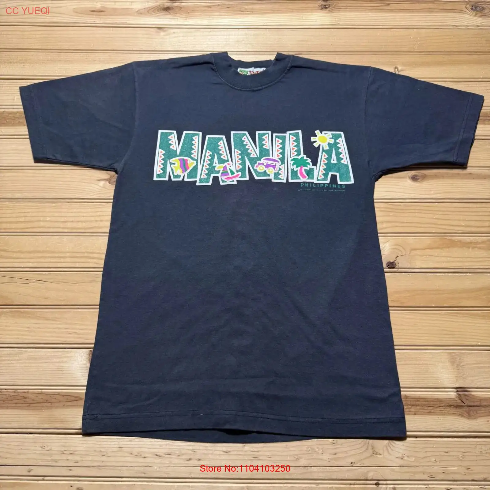 Mens Fashion In The 90S - ヴィンテージ 90年代 マニラ フィリピン トロピカルビーチ 観光土産