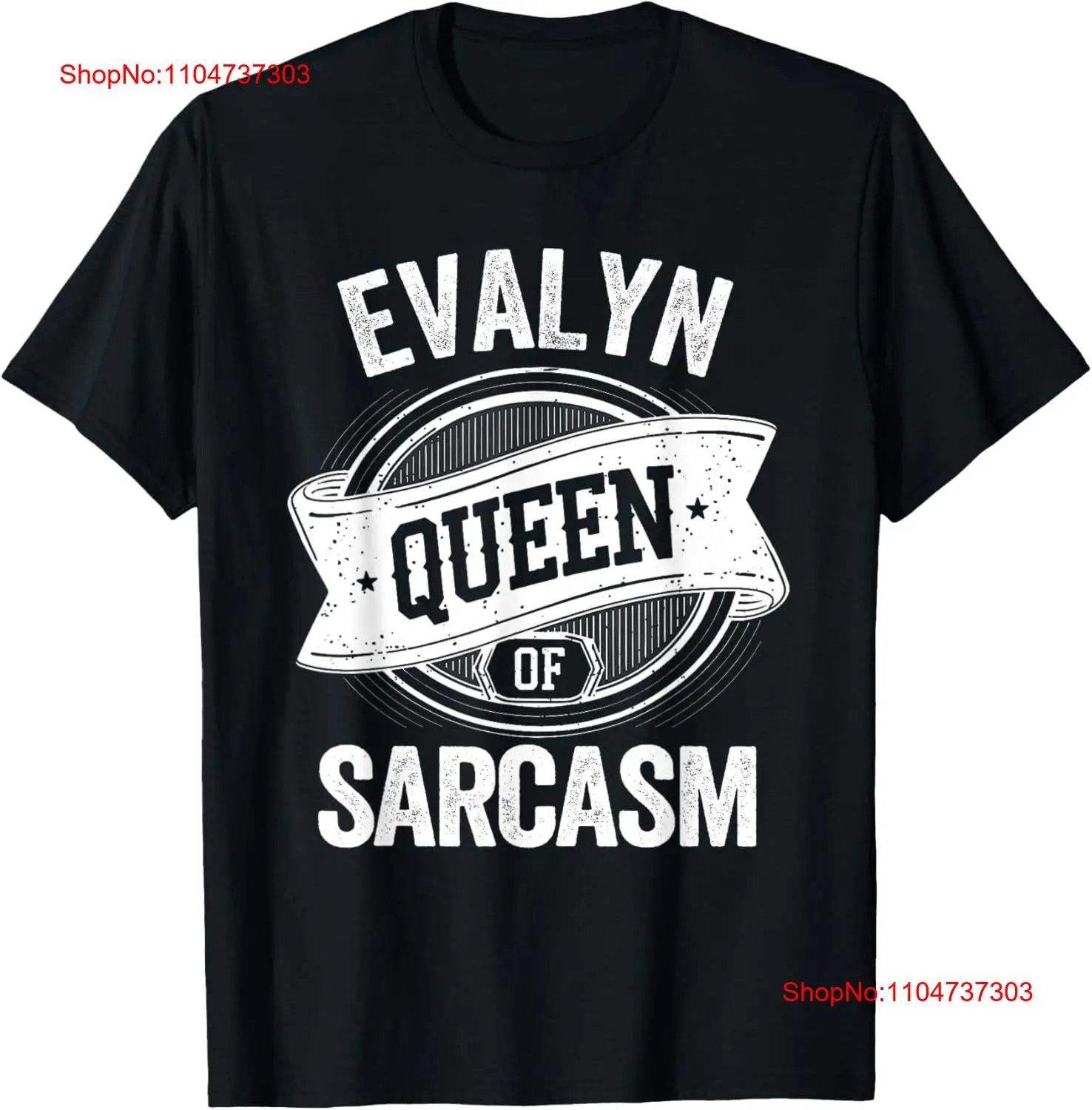 Men'S Fashion Names - EVALYN かわいい皮肉の女王名 Tシャツヴィンテージ洗浄多用途グラフィックカジュアルデザイナー服ソフトファッション快適な