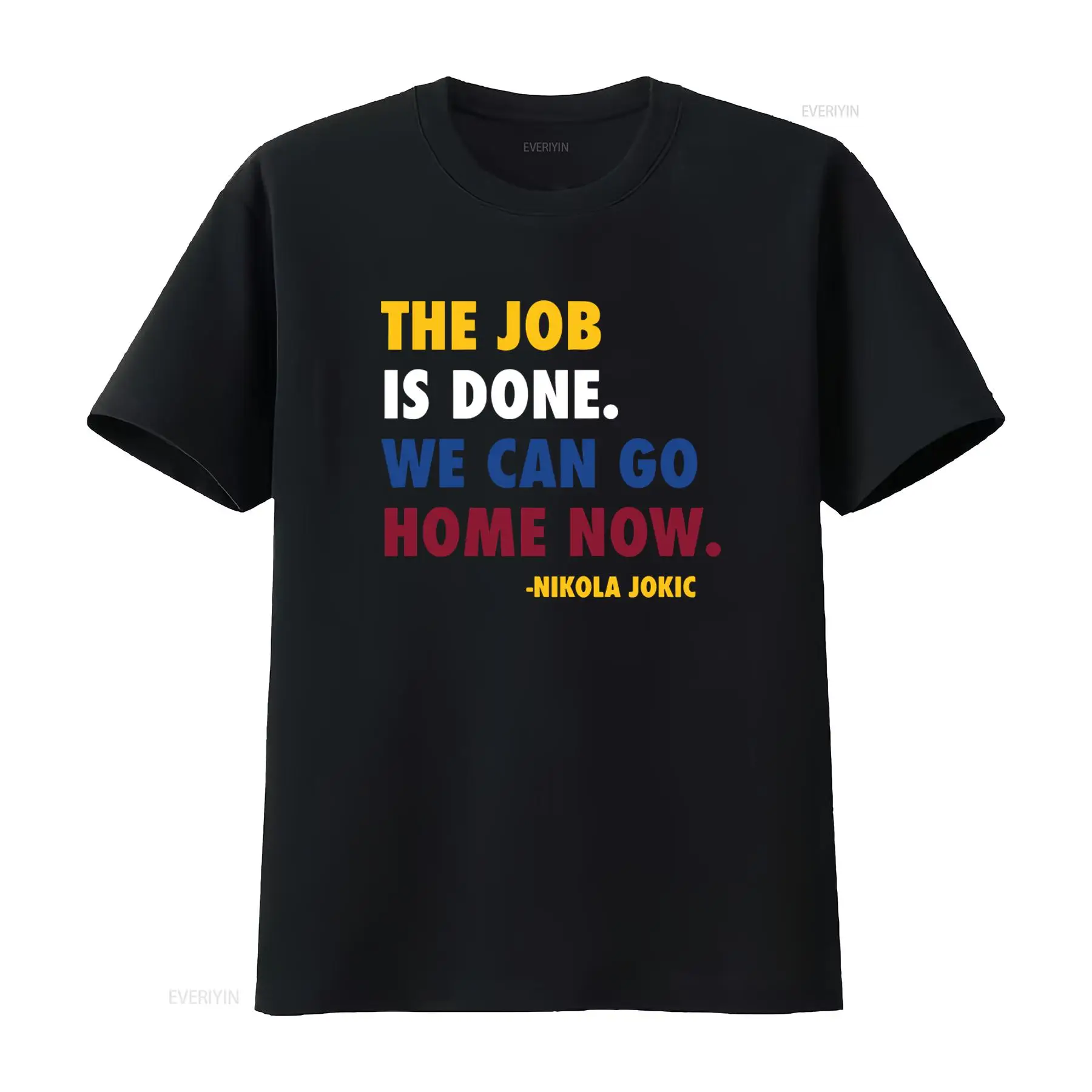 Men'S Fashion Now - 仕事が終わったら今すぐ家に帰れる ニコラ・ヨキッチの名言 Tシャツ ファン向けスタイリッシュなヴィンテージウォッシュ加工デザイナー服 ファッション ユニセックス