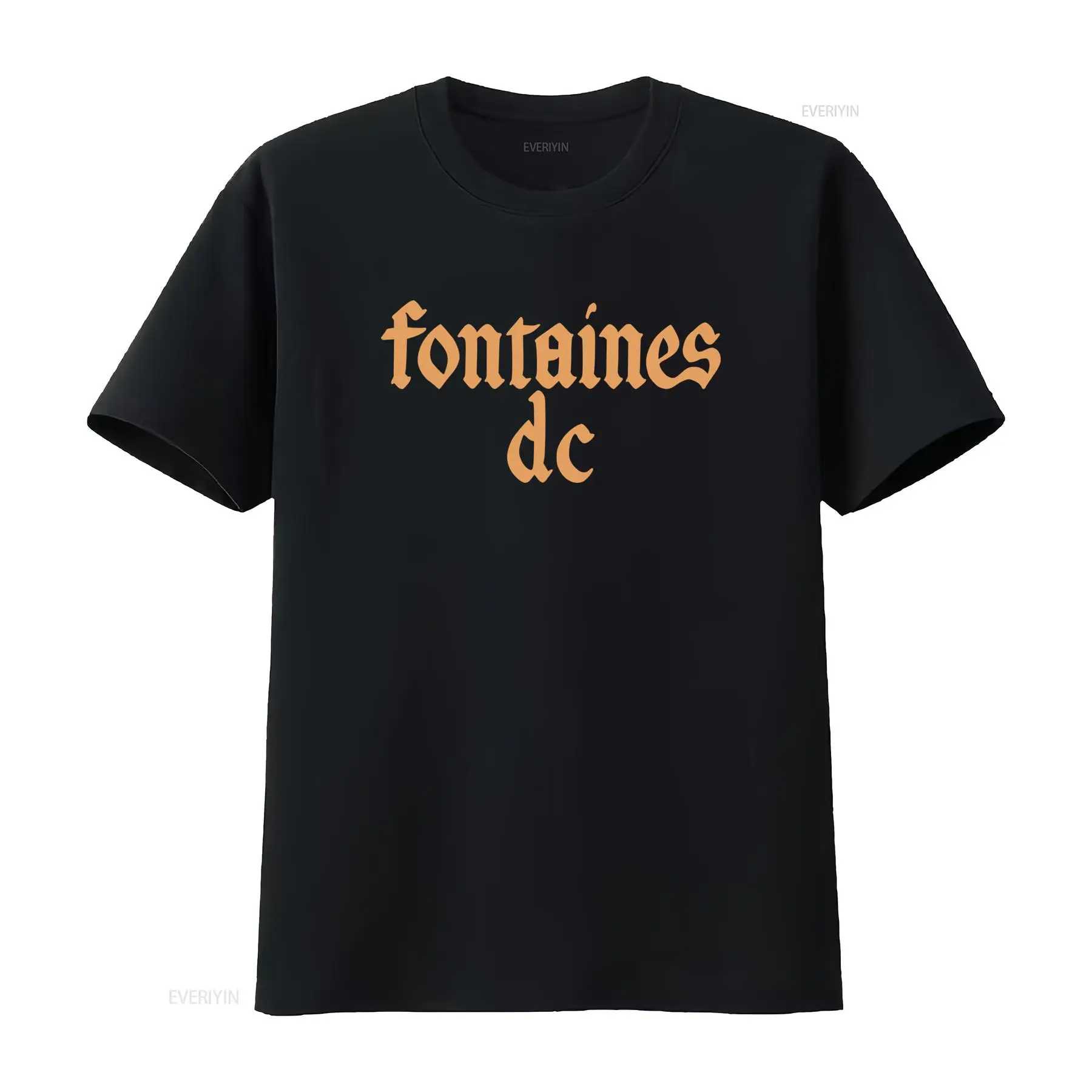 Mens Fashion Black Shirt - フォンテーヌ D C 'ゴシック ロゴ' ブラック