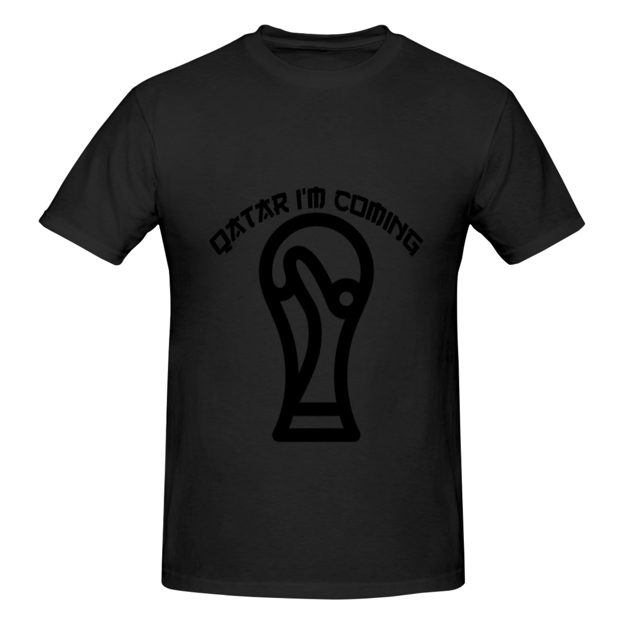 Men'S Fashion Qatar - 面白いカタール、私は来ます！ プロモーション メンズ プリント T シャツ