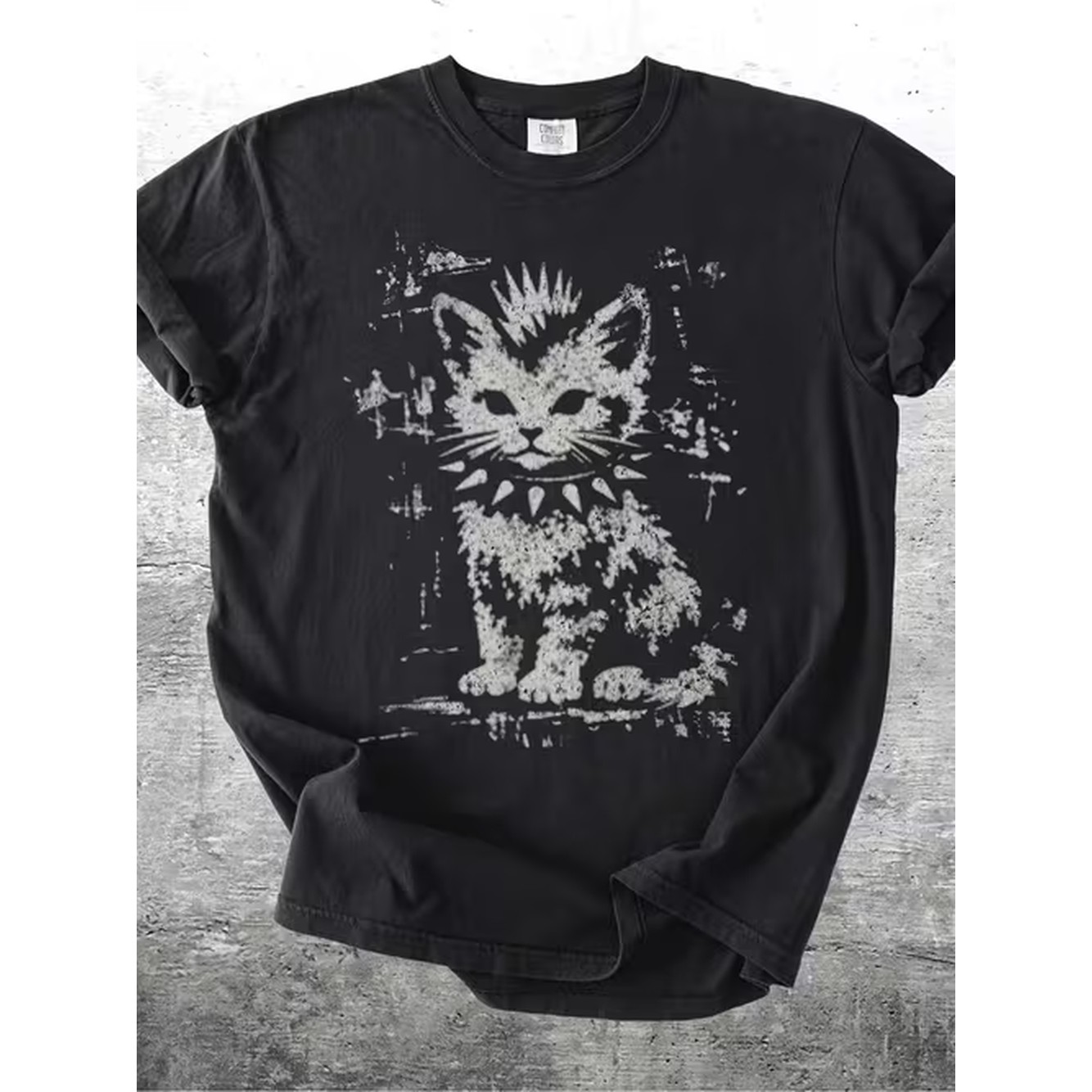 Graphic Tee Oversized - ヴィンテージ風面白いグランジスタイルTシャツ、パンクキトゥンオーバーサイズ、レディースメンズTシャツ、面白いグラフィックTシャツ、誕生日、祝日、普段着に最適なギフトアイデア