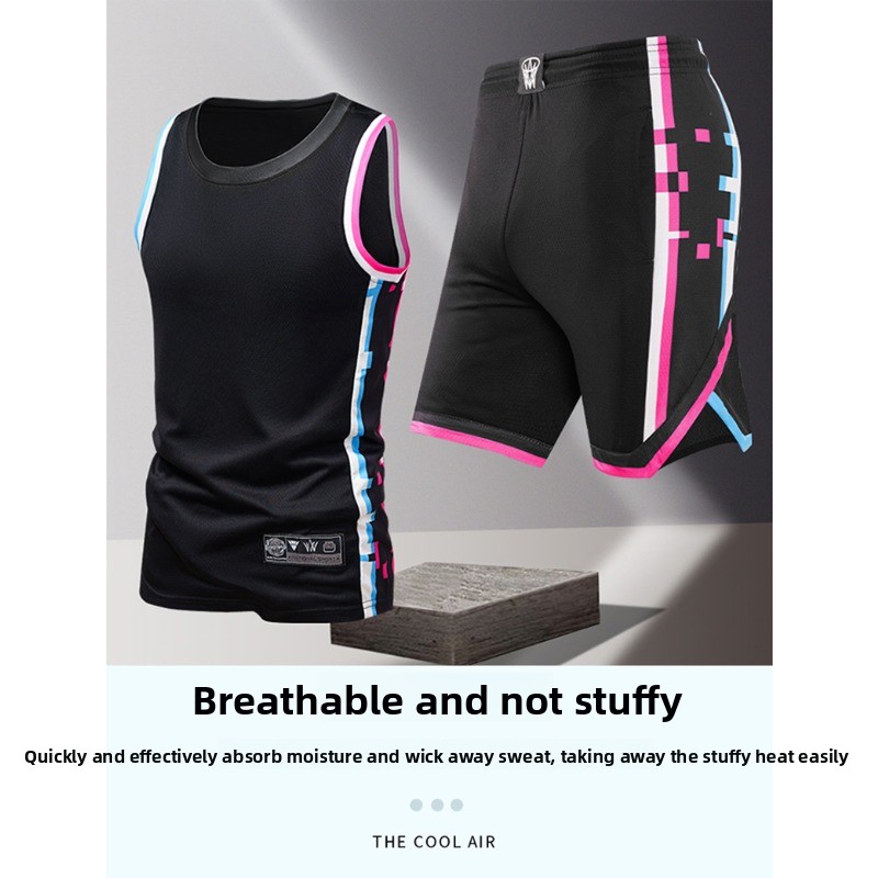 Men'S Fashion For Summer - 夏の日常アウトドアレジャートレンド多用途スポーツウェアメンズファッショントレンドスポーツノースリーブベスト五分丈ショーツ2点セット