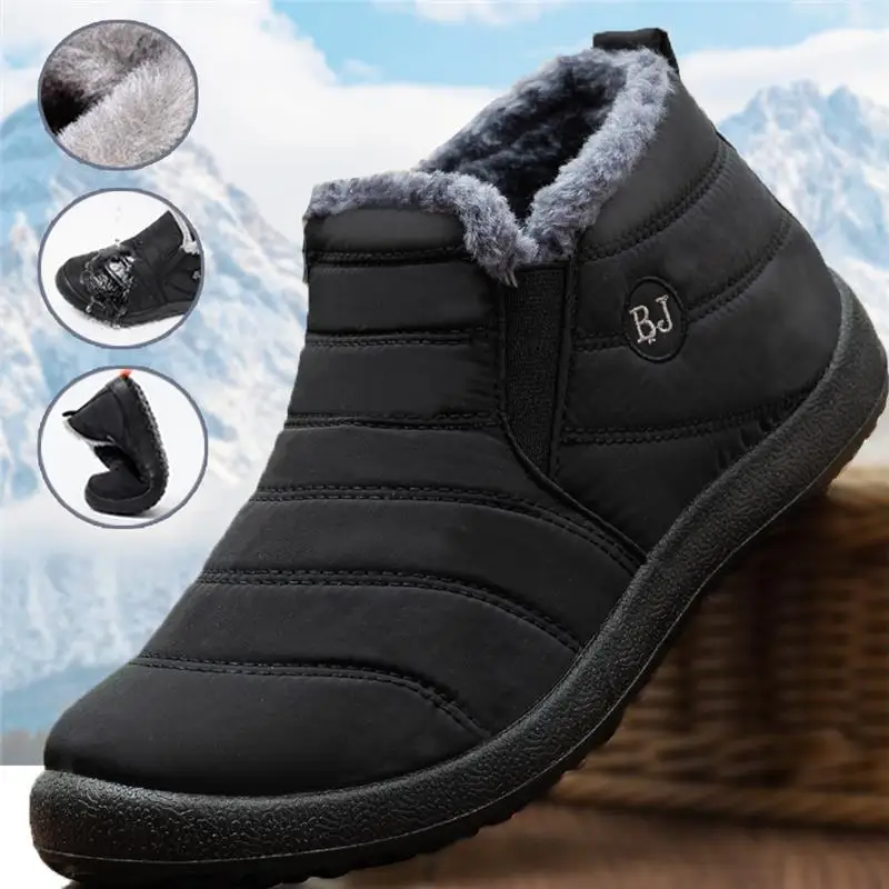 Men'S Fashion For 45 Years Old - ファッションメンズスノーブーツ足首高保温靴寒い冬用防水屋外雪快適なメンズワークブーツ 2026