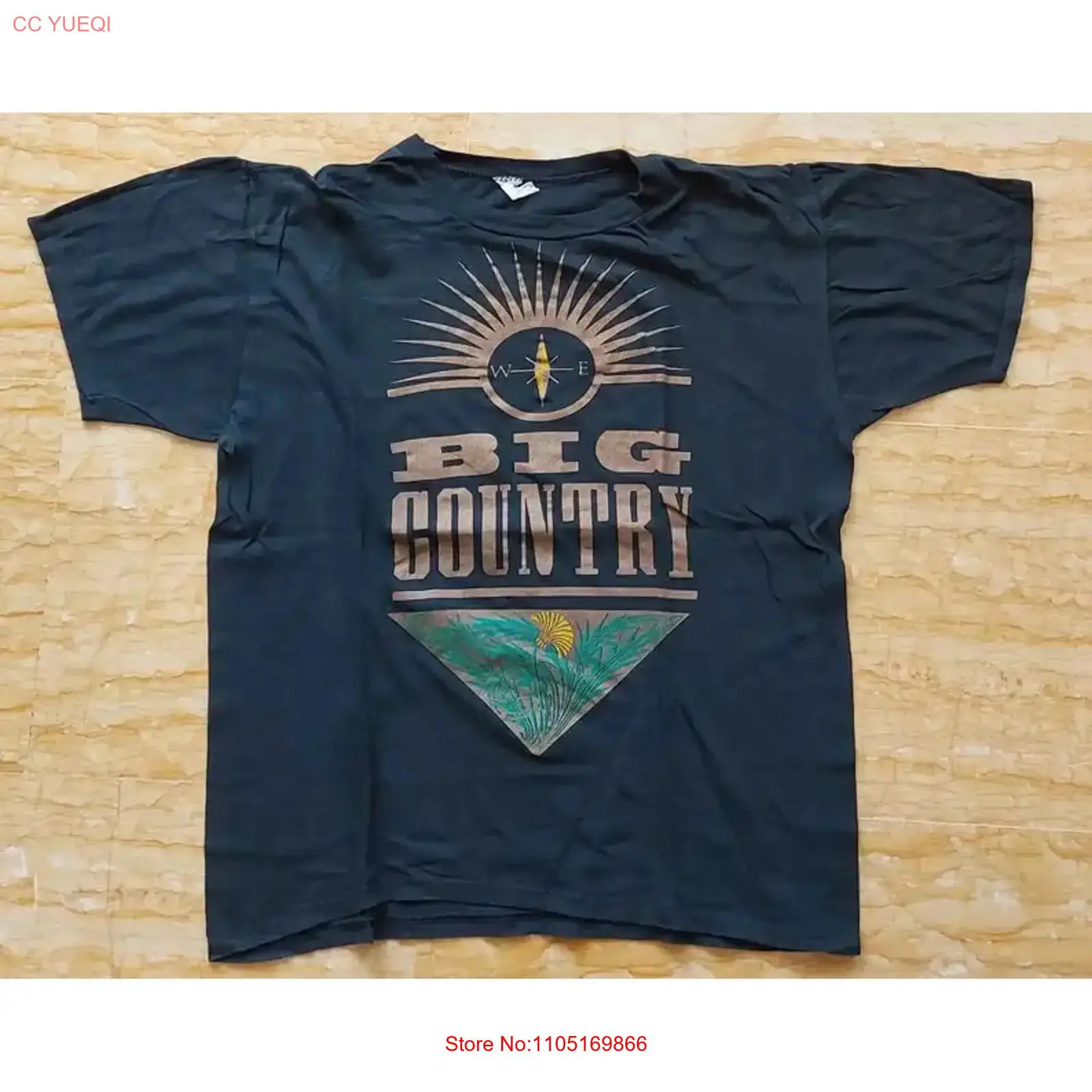 Mens Fashion Black Shirt - ビッグカントリー ヴィンテージ '83 ブラック Tシャツ ヴィンテージ
