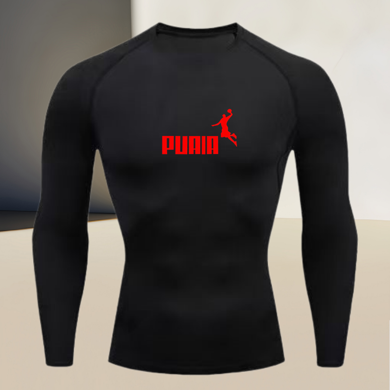 Men'S Fashion 2025 - メンズ長袖ラウンドネック薄手スポーツタイトフィット速乾Tシャツ、筋肉シェイプウェア、高伸縮性素材