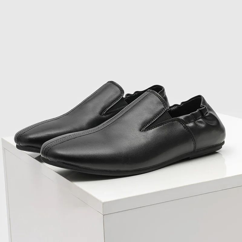 Men'S Fashion Luxury Brands - ブランドメンズカジュアルシューズ スリッポン フラット ローファー レザー ソリッド