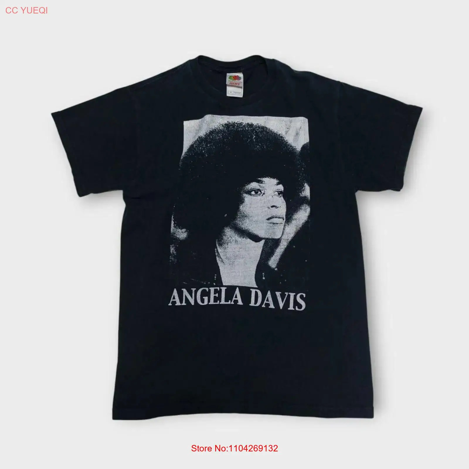 Mens Fashion In The 90S - 希少な90年代アンジェラ・デイビスTシャツ サイズM ヴィンテージ ウォッシュ加工 スタイリッシュなファッションデザイナー服 トップス