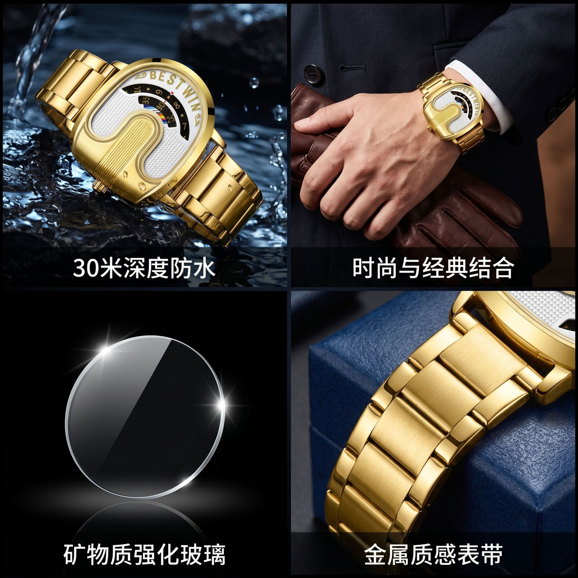 ゴールドトップブランドの高級メンズ腕時計、ユニークなデザイン - Men'S Fashion Luxury Brands のレビューと価格