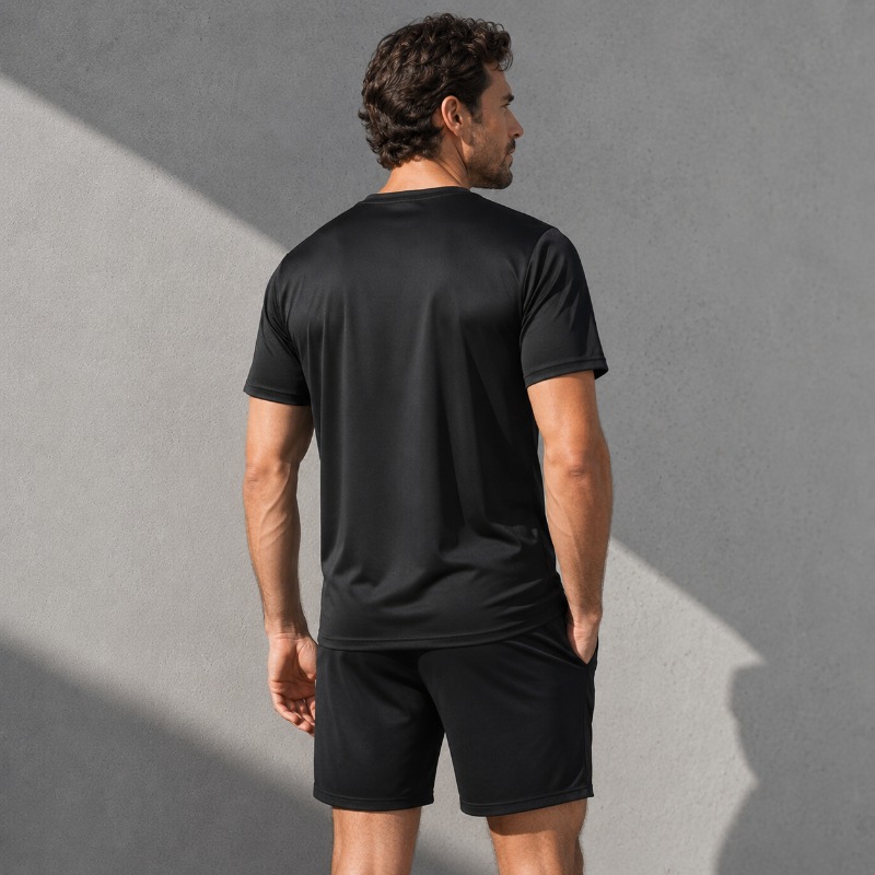 メンズ速乾スポーツウェアセット 2ピース グラデーションTシ - Men'S Fashion 2025 のレビューと価格