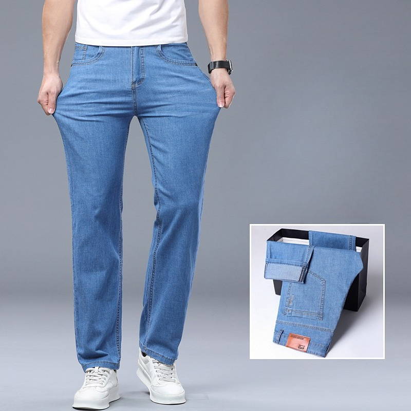 ビジネスメンズジーンズカジュアルストレートストレッチワークウ - Men'S Fashion For 70 Year Old のレビューと価格
