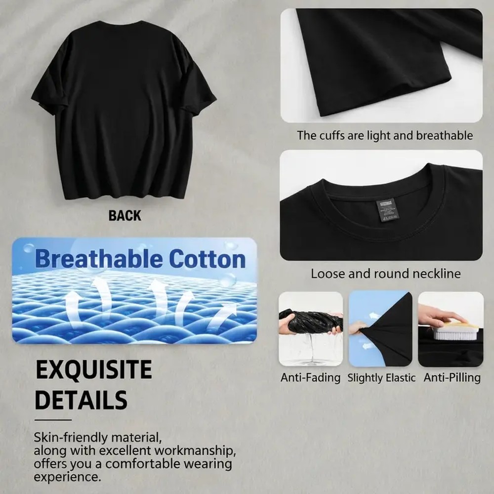 面白いデジタル時計文字プリントTシャツ、男性用女性用ブラック - Graphic Tee Oversized のレビューと価格