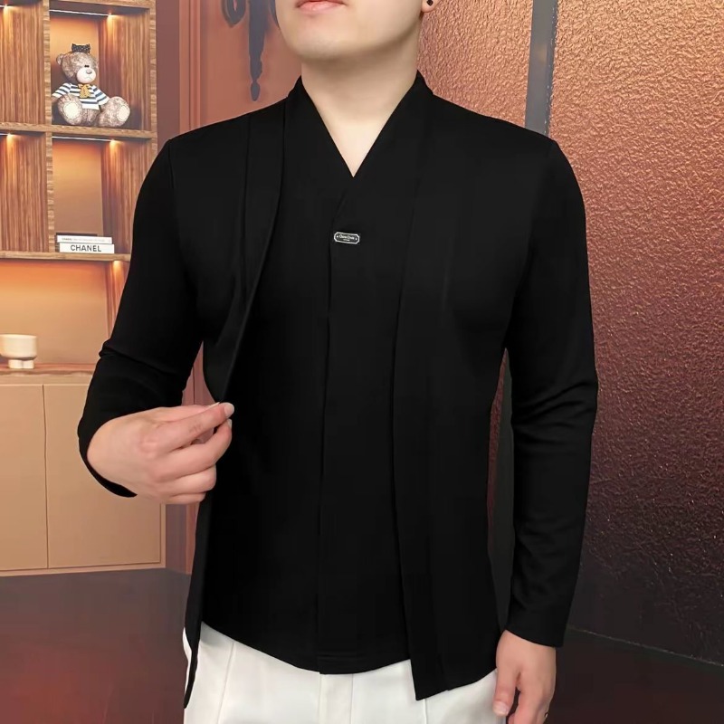 秋冬新作メンズライトラグジュアリーフェイクツーピーススウェッ - Mens Fashion Casual のレビューと価格