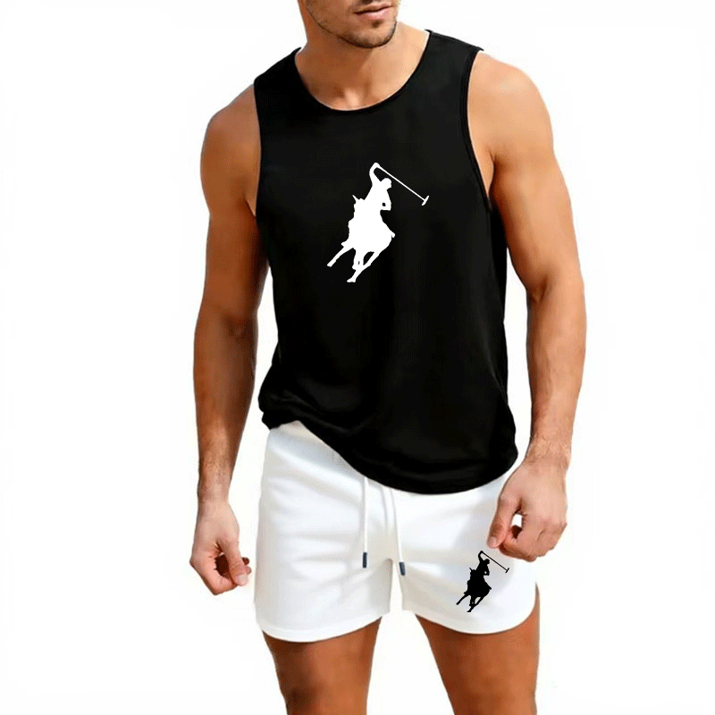 ヨーロッパメンズサマーベスト＆ショーツセット 2ピース アウ - Men'S Fashion For Summer のレビューと価格
