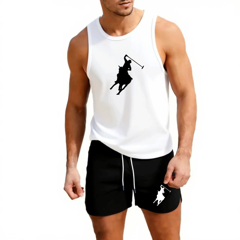 ヨーロッパメンズサマーベスト＆ショーツセット 2ピース アウ - Men'S Fashion For Summer のレビューと価格