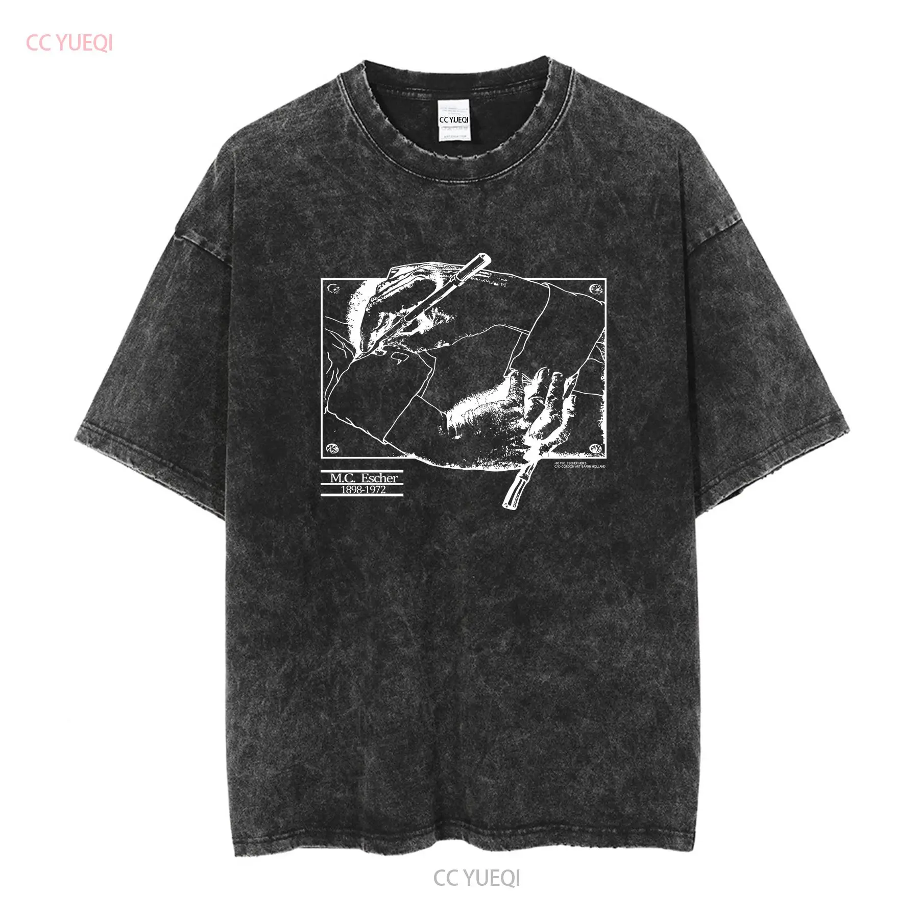 ヴィンテージ 1990 MC エッシャー T シャツメンズ  - Mens Fashion Black Shirt のレビューと価格