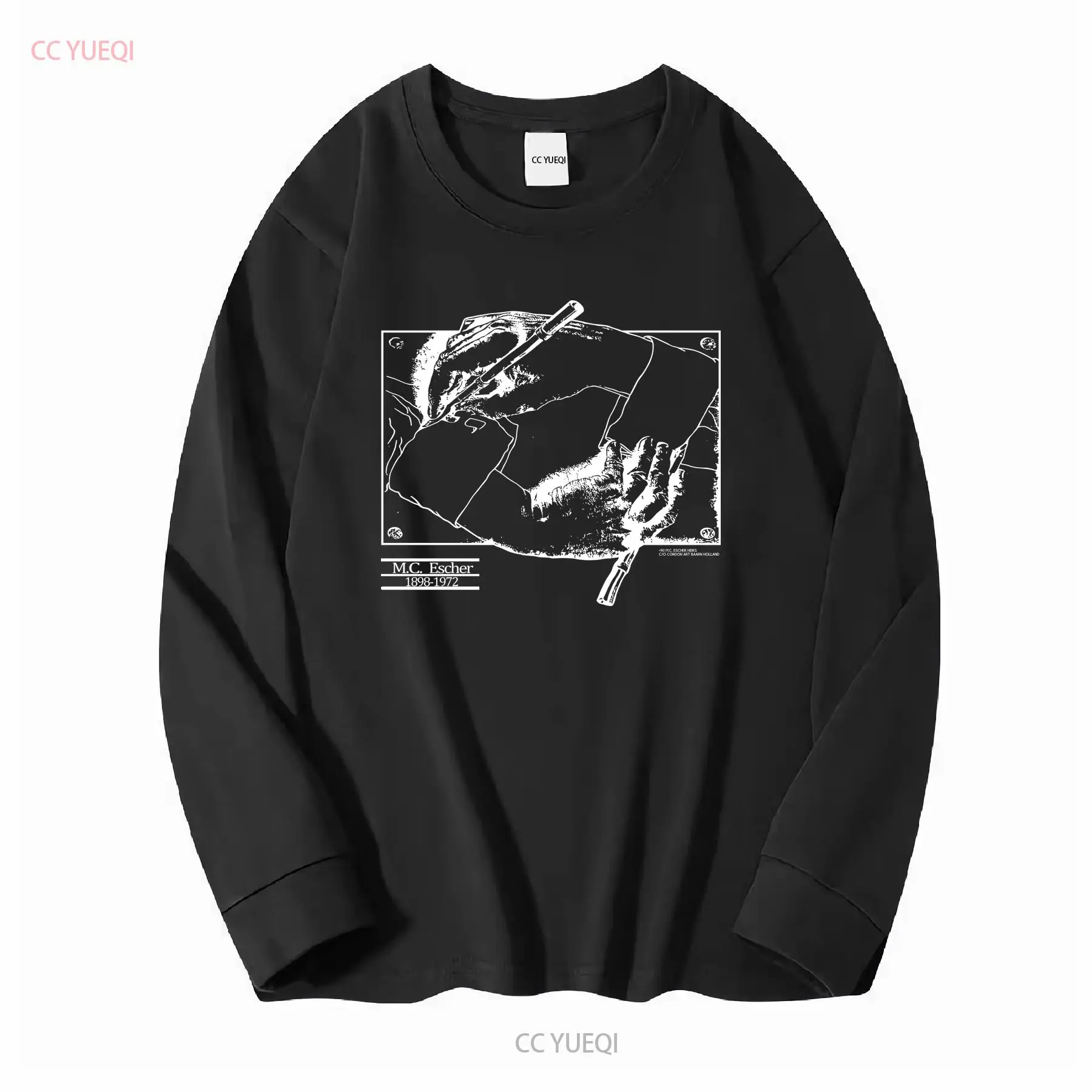ヴィンテージ 1990 MC エッシャー T シャツメンズ  - Mens Fashion Black Shirt のレビューと価格