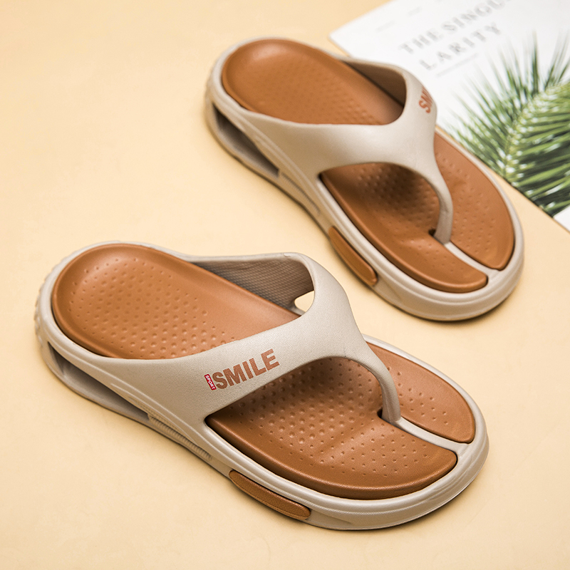 夏のメンズビーチサンダル、屋内外兼用スリッパ、柔らかく快適な - Men'S Fashion For 45 Years Old のレビューと価格