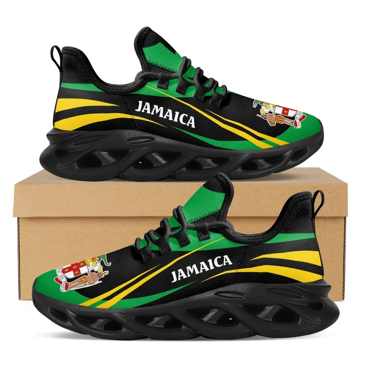 ジャマイカ国旗プリントシューズメンズスニーカー 2022 ブ - Men'S Fashion Running Shoes のレビューと価格