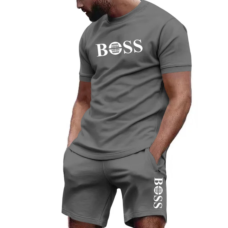 2026夏メンズツーピースメッシュトラックスーツ、半袖Tシャ - Men'S Fashion 2025 のレビューと価格