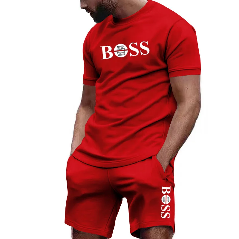 2026夏メンズツーピースメッシュトラックスーツ、半袖Tシャ - Men'S Fashion 2025 のレビューと価格