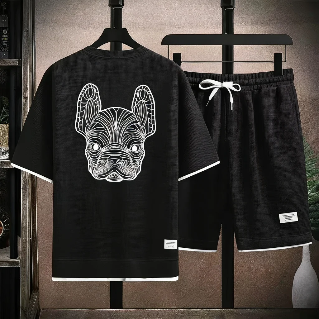 夏のメンズ速乾カジュアル半袖Tシャツとショートパンツセットシ - Men'S Fashion And Style のレビューと価格