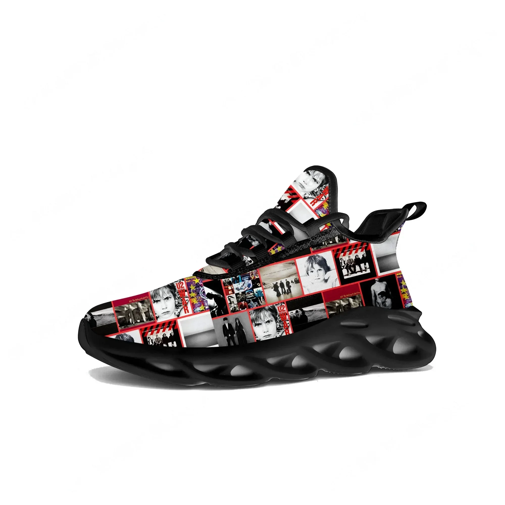 U2 ロックバンドフラットスニーカーメンズレディースファッシ - Men'S Fashion Running Shoes のレビューと価格