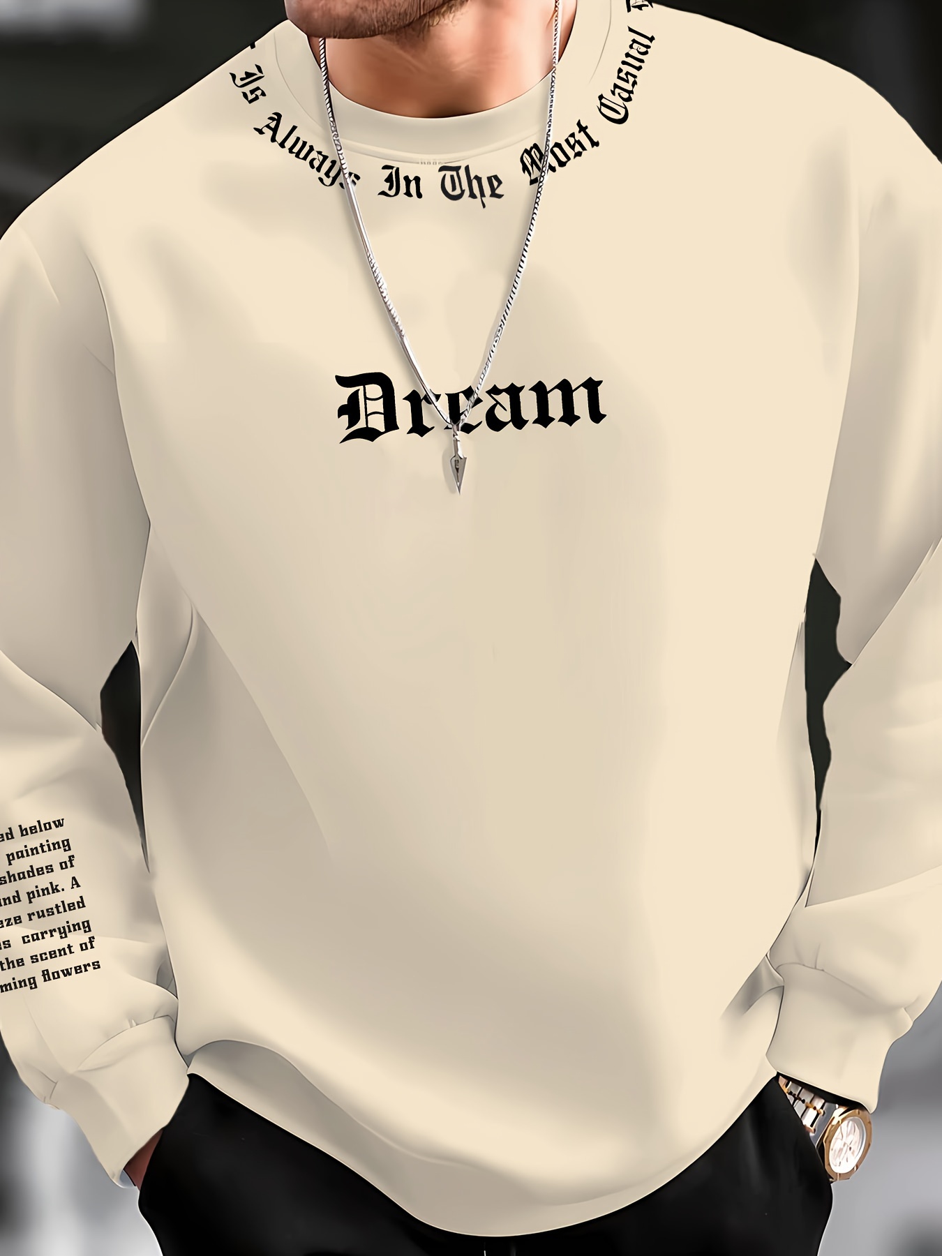2026秋冬メンズラウンドネックレタープリントスウェットシャ - Men'S Fashion For 2026 のレビューと価格