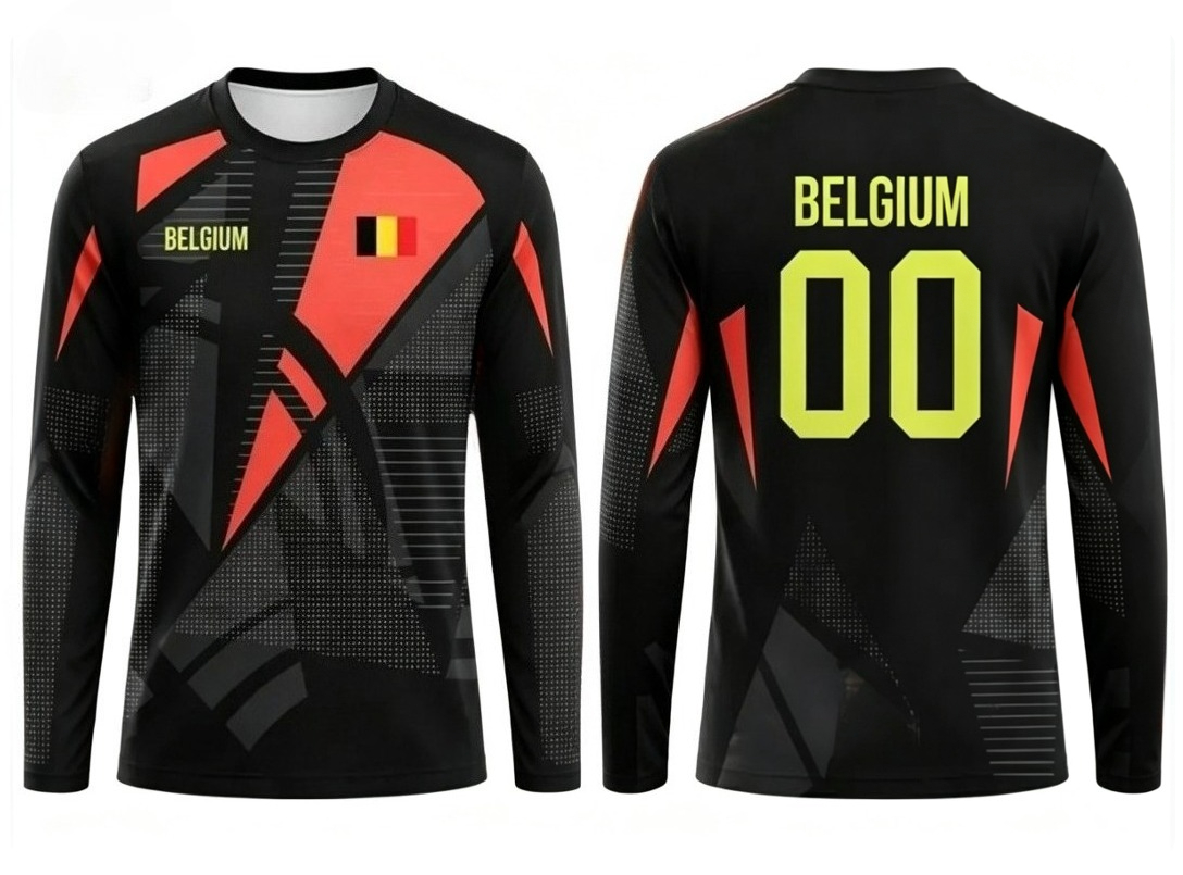 2026年新作ベルギー代表ラウンドネック長袖サッカーユニフォ - Men'S Fashion For 2026 のレビューと価格