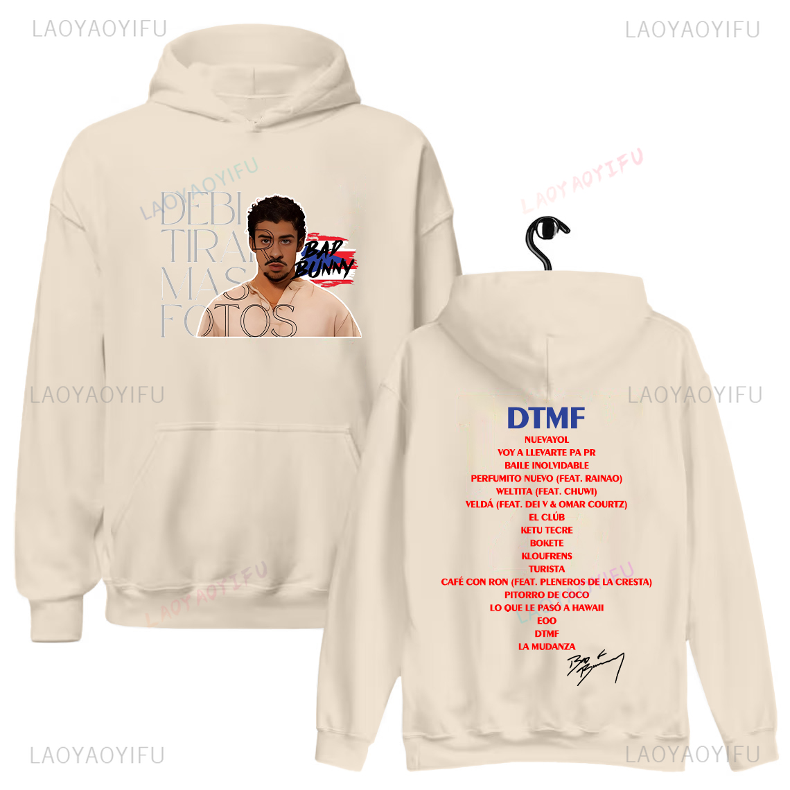 Bad Bunny アルバム DTMF プリントプルオーバー - Men'S Fashion For 70 Year Old のレビューと価格