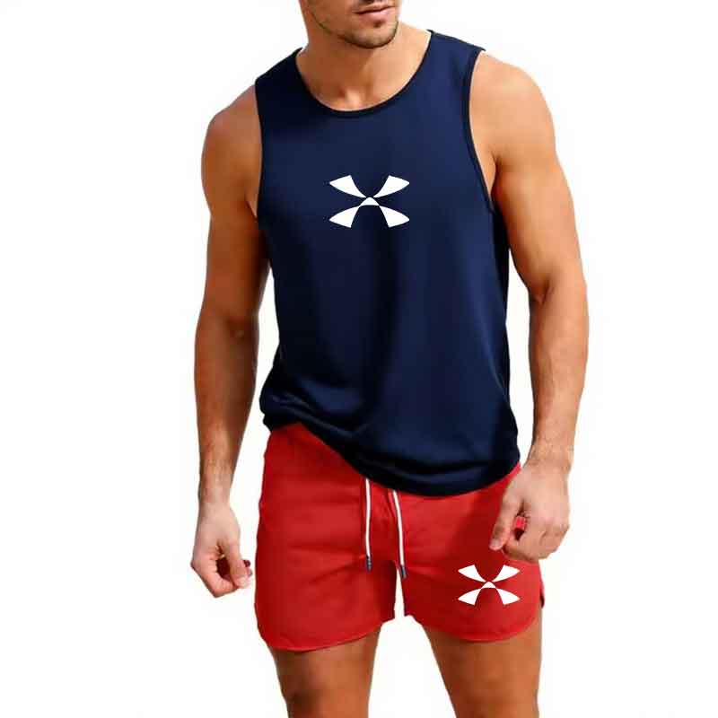 屋外ジョギングスポーツウェアメンズベスト + ショーツ 2  - Men'S Fashion For Summer のレビューと価格