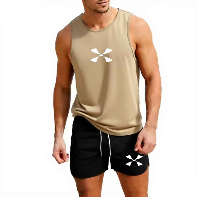 屋外ジョギングスポーツウェアメンズベスト + ショーツ 2  - Men'S Fashion For Summer のレビューと価格