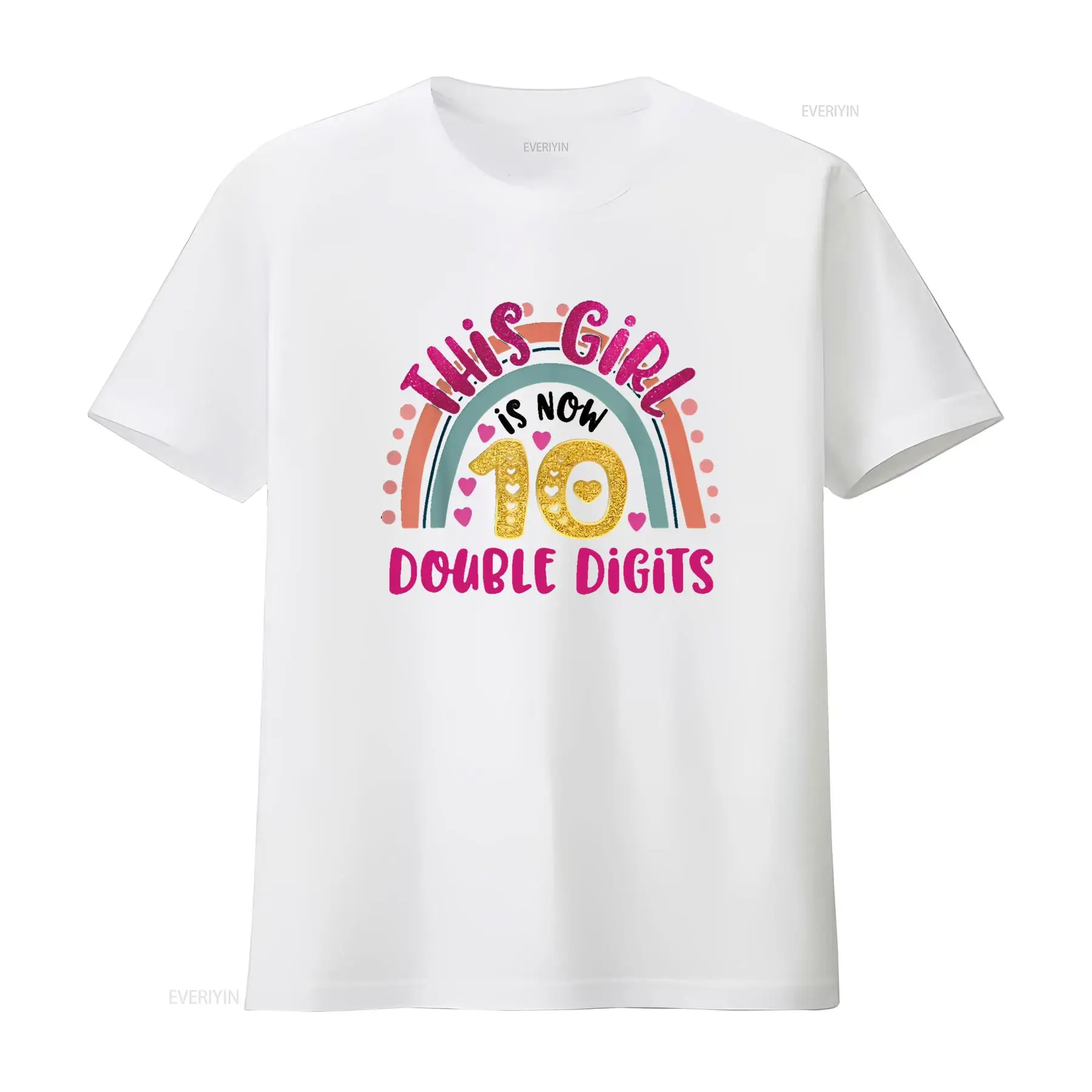 この女の子は今、10歳です。ダブルディジットバースデーTシャ - Men'S Fashion Now のレビューと価格