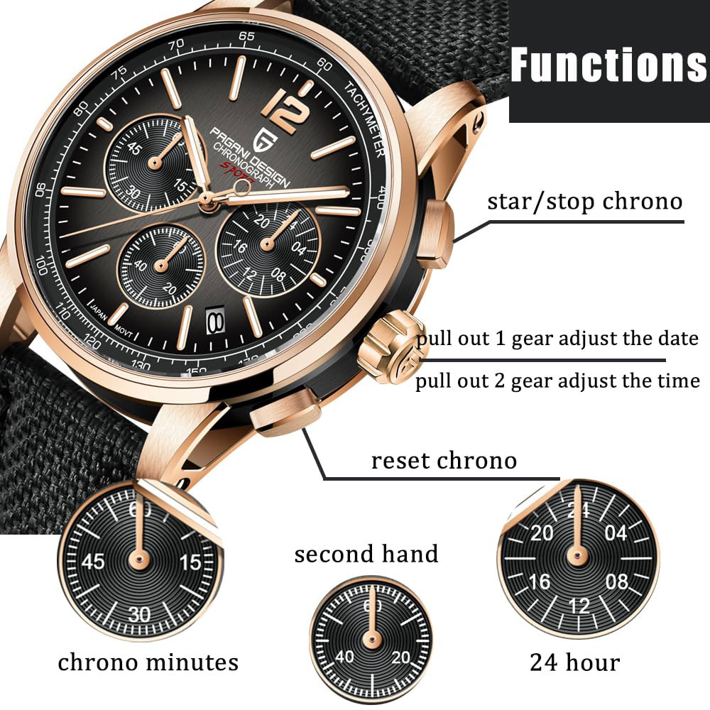 パガーニデザイン 新品 メンズ腕時計 41mm クロノグラフ - Men'S Fashion Luxury Brands のレビューと価格