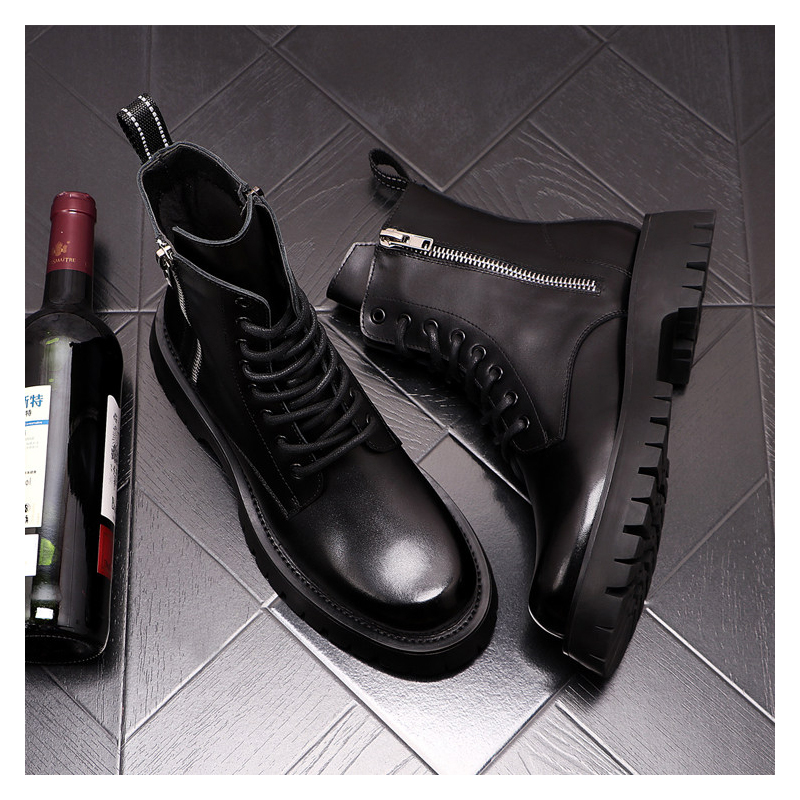 メンズラグジュアリーファッション 本革ブーツ ブラック ホワ - Men'S Fashion Luxury Brands のレビューと価格