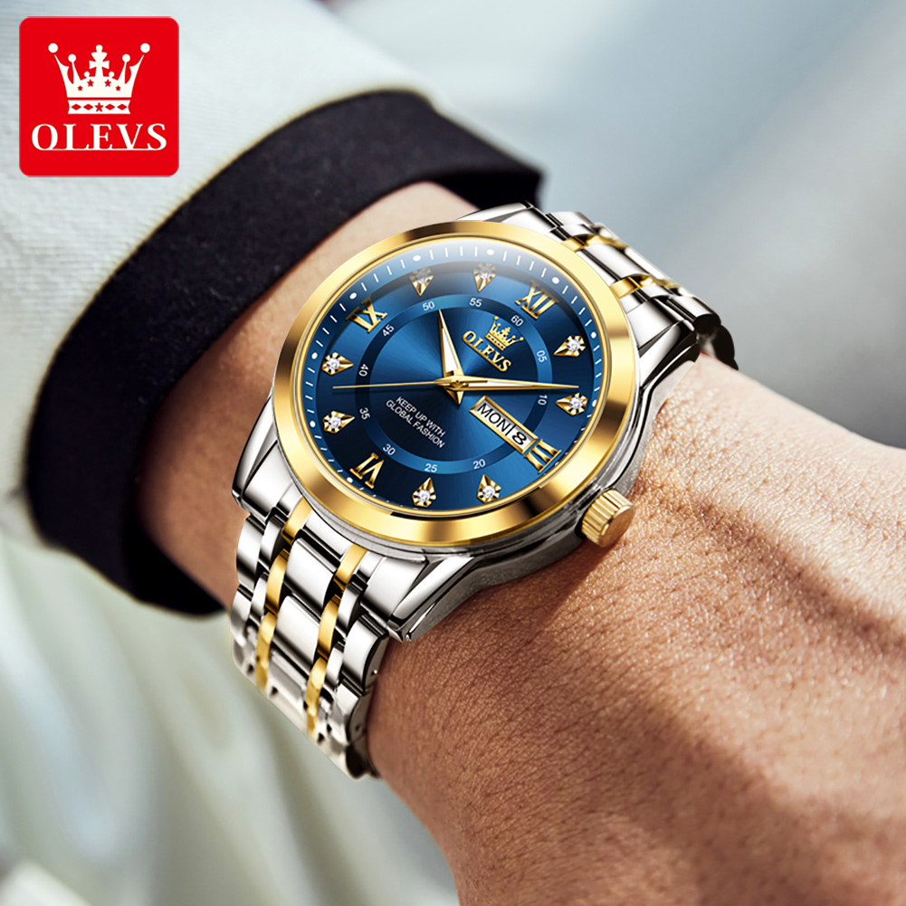 OLEVS ブランドファッションメンズ腕時計ステンレス鋼防水 - Men'S Fashion Luxury Brands のレビューと価格