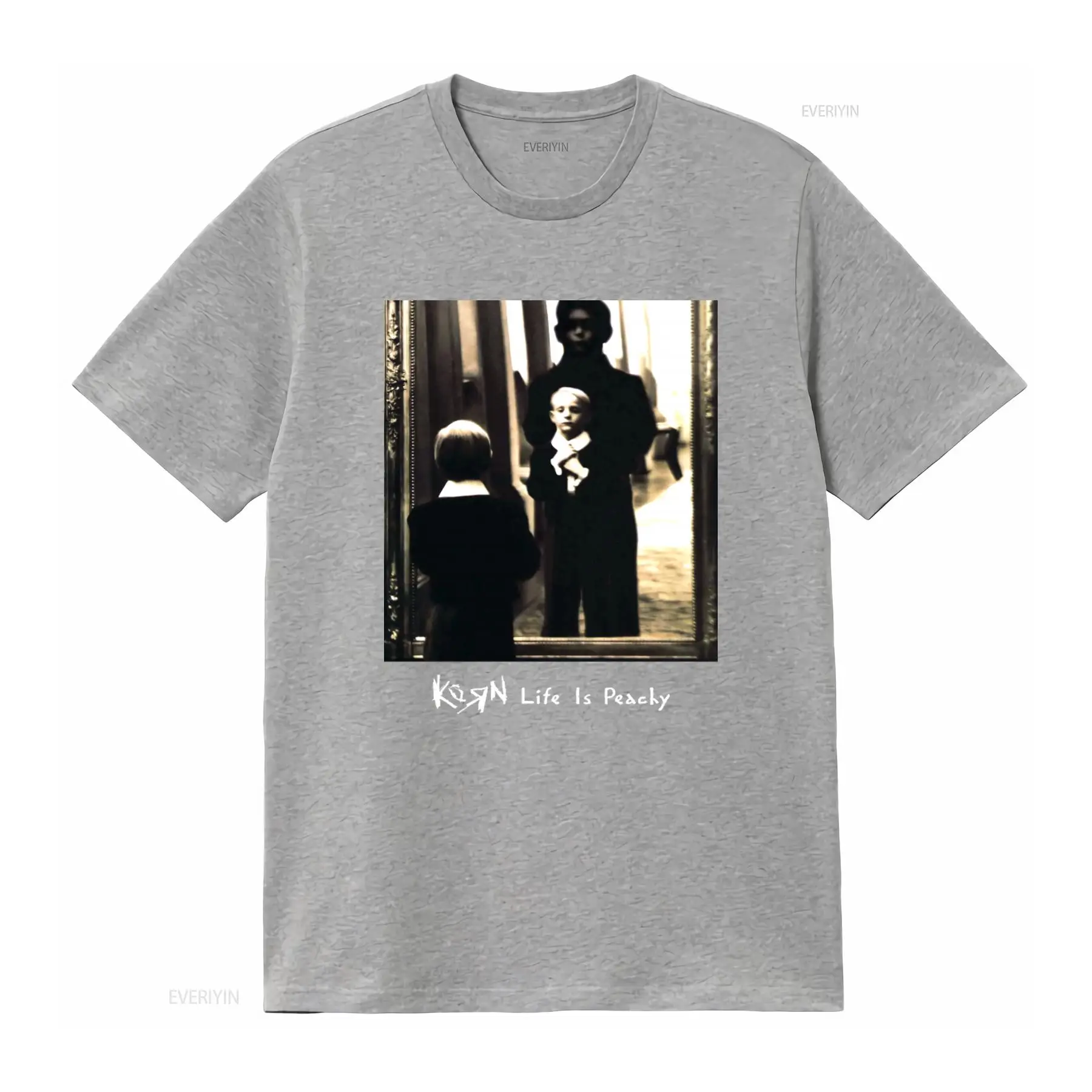 Korn Life Is Peachy レトロプリントコット - Mens Fashion Black Shirt のレビューと価格