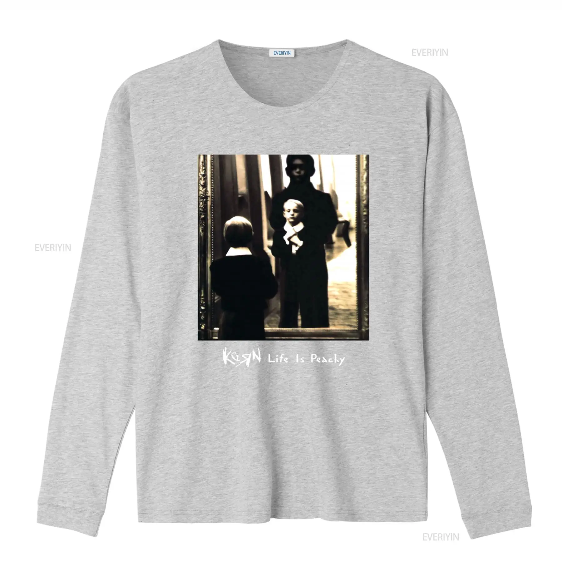 Korn Life Is Peachy レトロプリントコット - Mens Fashion Black Shirt のレビューと価格