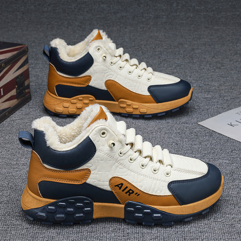 男性プラットフォーム暖かい綿の靴男性厚いスニーカー冬の靴男性 - Men'S Fashion Running Shoes のレビューと価格