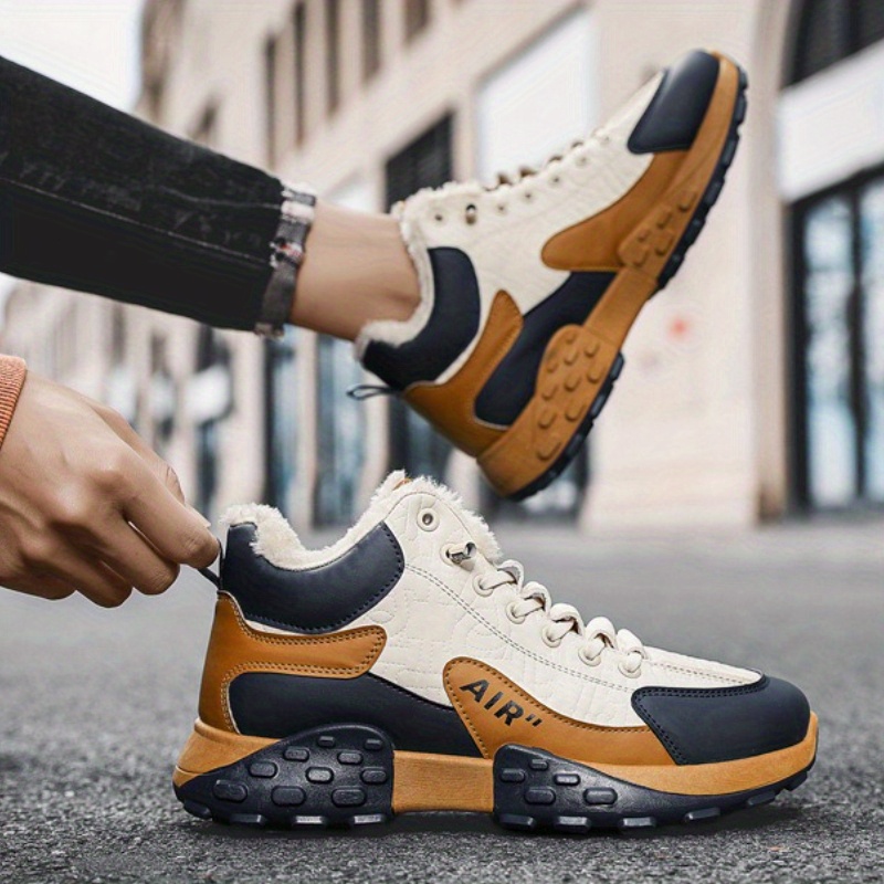 男性プラットフォーム暖かい綿の靴男性厚いスニーカー冬の靴男性 - Men'S Fashion Running Shoes のレビューと価格