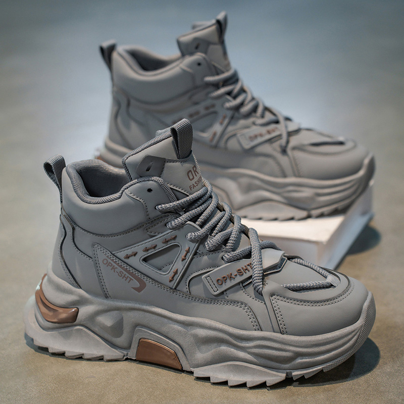 ハイカット通気性滑り止めメンズフットウェア2025秋ホットセ - Men'S Fashion Running Shoes のレビューと価格