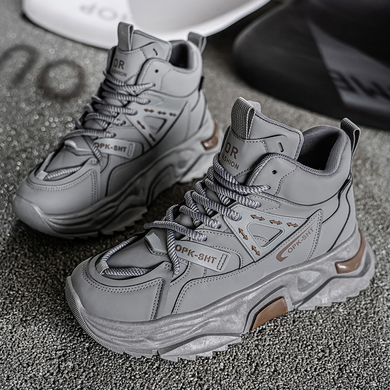ハイカット通気性滑り止めメンズフットウェア2025秋ホットセ - Men'S Fashion Running Shoes のレビューと価格