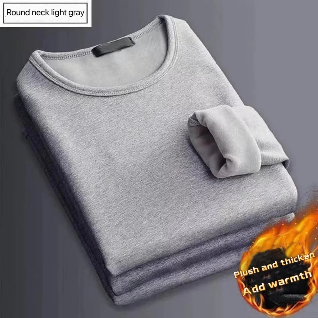 冬のメンズ長袖サーマルアンダーウェア Tシャツフリースボトリ - Men'S Fashion 2025 のレビューと価格