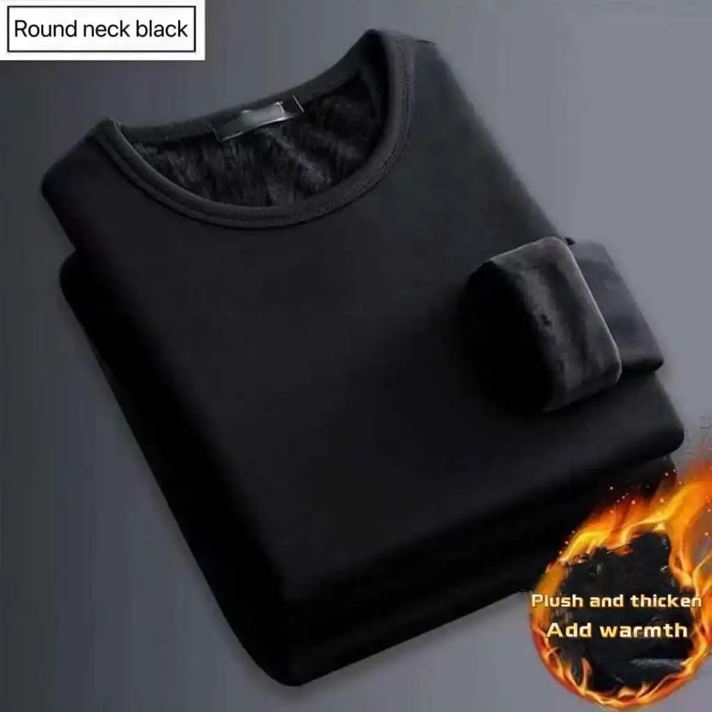 冬のメンズ長袖サーマルアンダーウェア Tシャツフリースボトリ - Men'S Fashion 2025 のレビューと価格