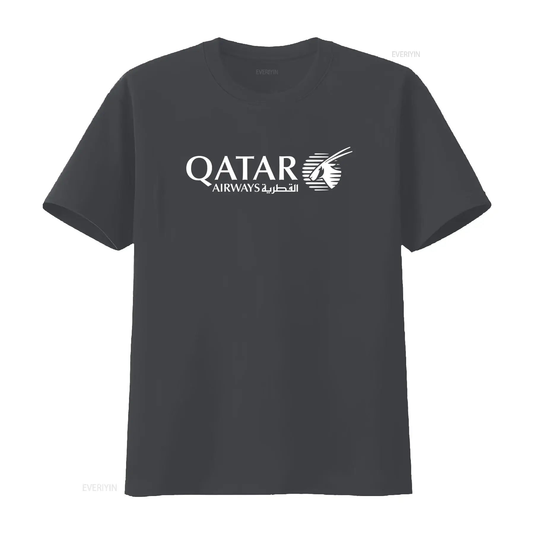 カタール航空ホワイトロゴ航空会社ネイビーブルー T シャツ男 - Men'S Fashion Qatar のレビューと価格